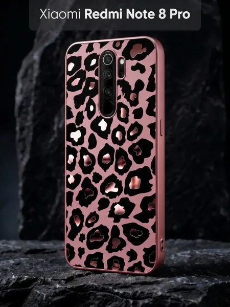 РИНОФОН Леопардовый чехол на Xiaomi Redmi Note 8 Pro