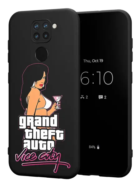 PBl store Чехол на Xiaomi Redmi Note 9 с принтом GTA vice city