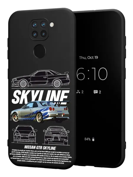 FACTORIA Чехол на Xiaomi Redmi Note 9 с принтом Nissan