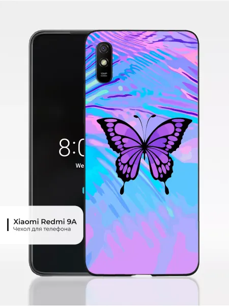 Чехол на Xiaomi Redmi 9A с принтом Бабочка