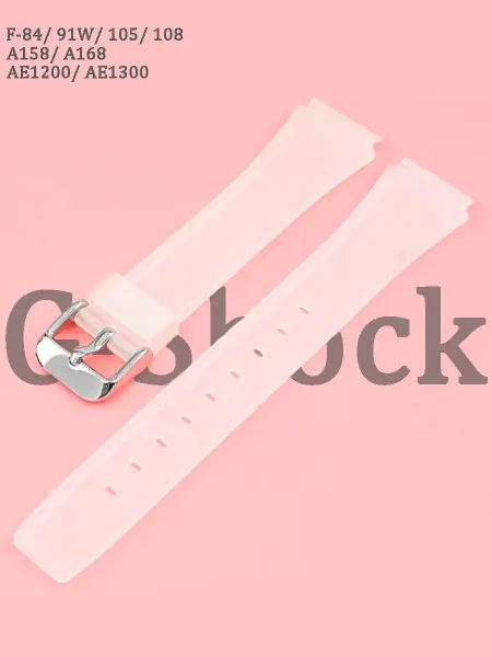 Haspic Ремешок для часов G-Shock F84, F91W полупрозрачный