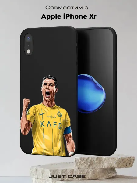 Принт-бутик Чехол на iPhone XR с принтом Криштиану Роналду