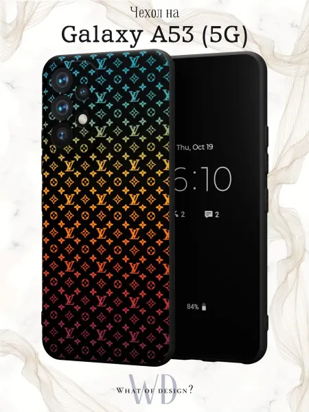 What of Design? Чехол на Samsung A53 5G с принтом Louis Vuitton