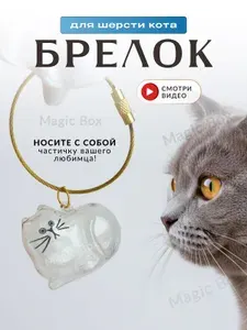 Брелок для ключей. Брелок для шерсти кота (животного).