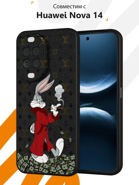 Мобилиус Чехол на Huawei Nova 14 с принтом Заяц
