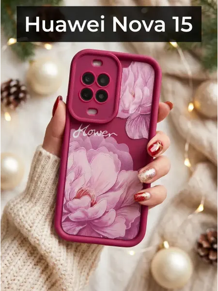 CRAZY CAT Чехол на Huawei Nova 15 Цветок