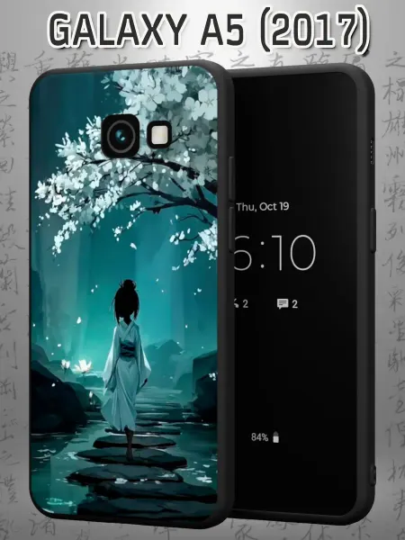 Case Маркет Чехол на Samsung A5 2017 с принтом Девушка в кимоно