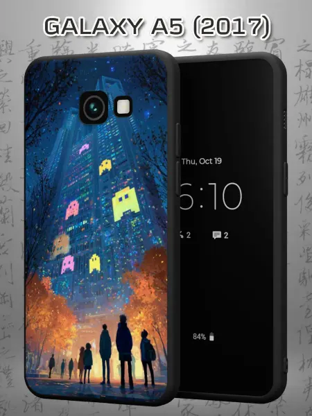 Case Маркет Чехол на Samsung A5 2017 с принтом Пиксели
