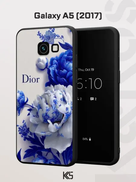 Варибрус Чехол на Samsung A5 2017 с принтом Золотой Dior