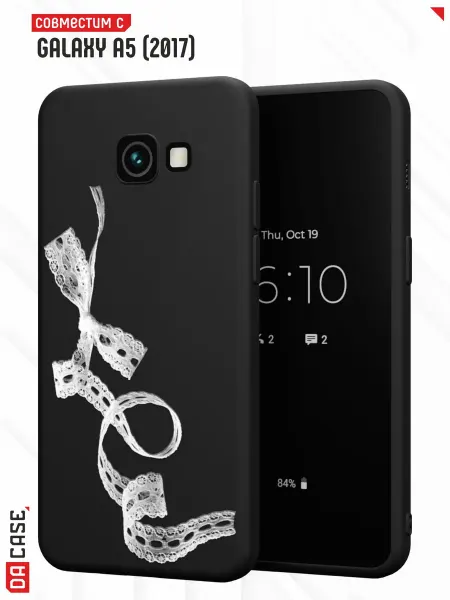 Samsung Чехол на A5 2017 с принтом бантик