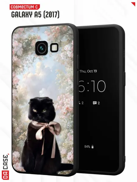 Samsung Чехол на A5 2017 с принтом котенок