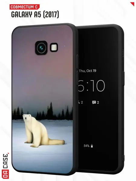 Samsung Чехол на A5 2017 с принтом медведь