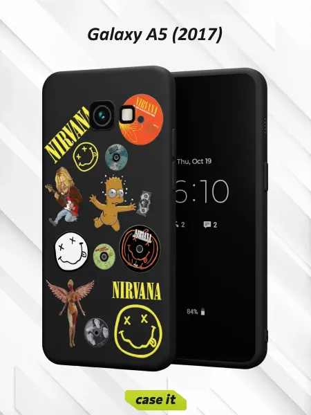 Case it Чехол на Samsung A5 2017с принтом Nirvana