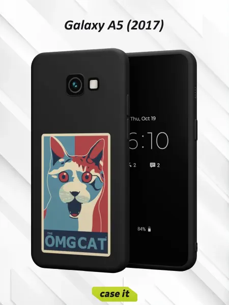 Case it Чехол на Samsung A5 2017с принтом OMG котик