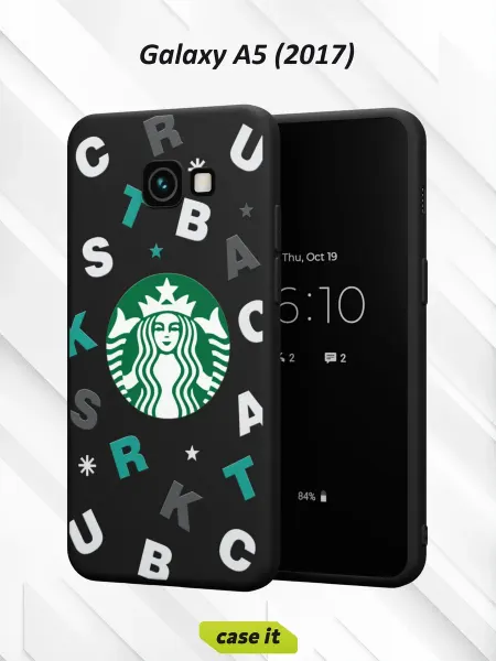 Case it Чехол на Samsung A5 2017с принтом Starbucks