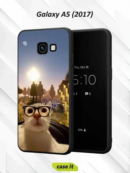 Case it Чехол на Samsung A5 2017с принтом Спящий кот