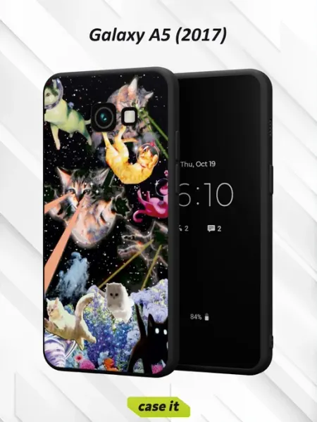 Case it Чехол на Samsung A5 2017с принтом Космические коты