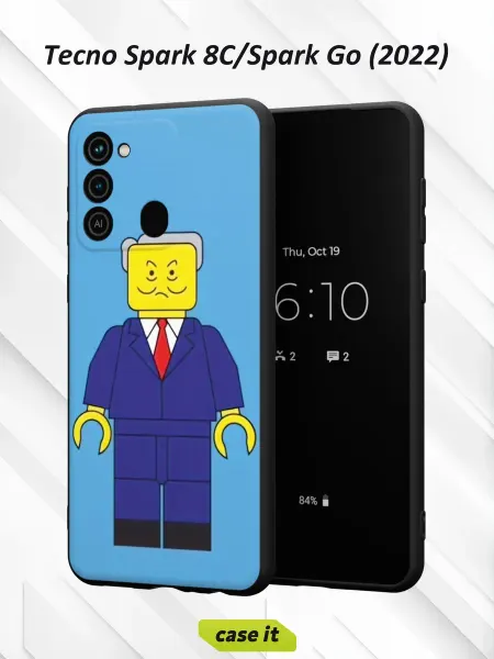 Case it Чехол на Tecno Spark 8C GO 2022с принтом Лего