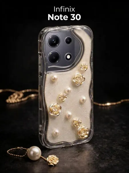 РИНОФОН Чехол с розами и жемчугом на Infinix Note 30
