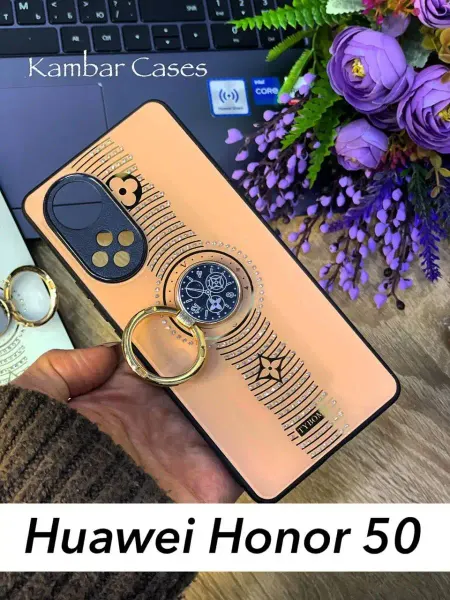 Kambar cases Глянцевый чехол на Huawei Honor 50 с кольцом Хонор 50