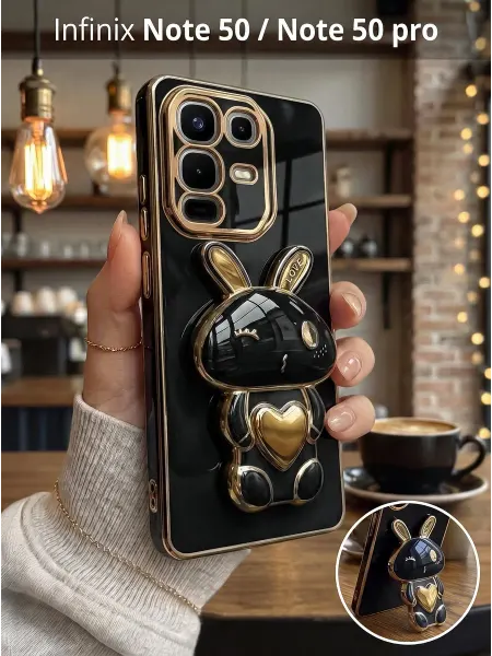 РИНОФОН Чехол подставка с попсокет на Infinix Note 50, Note 50 Pro