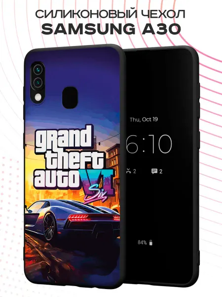PBl store Чехол на Samsung A30 и A20 с принтом GTA 6