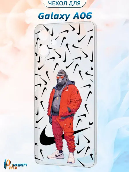 Infinity pick Чехол на Galaxy A06 с принтом Горилла