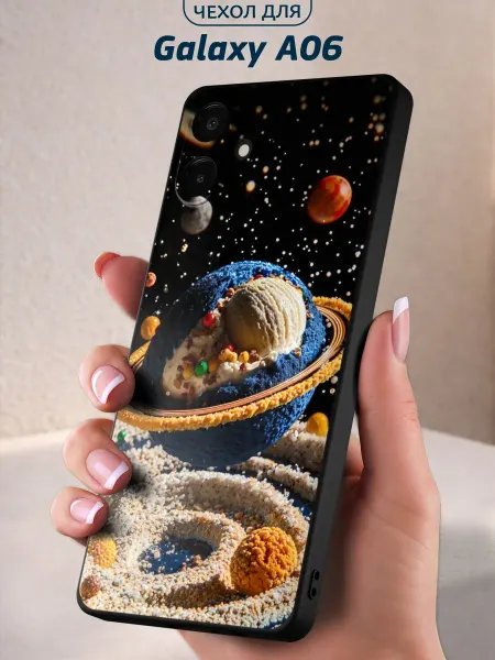 Infinity pick Чехол на Galaxy A06 с принтом Космический Десерт