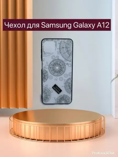 Kambar cases Чехол на телефон Samsung Galaxy A12 M12 глянцевый блестящий