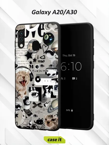 Case it Чехол на Samsung A30 и A20с принтом Котик