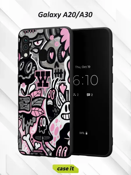 Case it Чехол на Samsung A30 и A20с принтом Рожицы