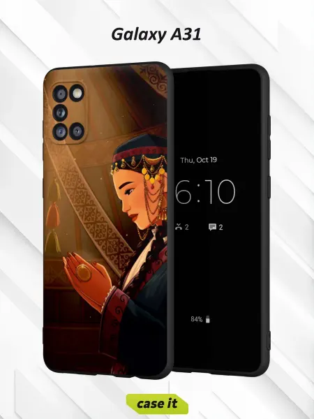 Case it Чехол на Samsung A31с принтом Девушка