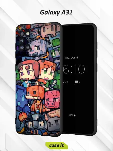 Case it Чехол на Samsung A31с принтом Майнкрафт