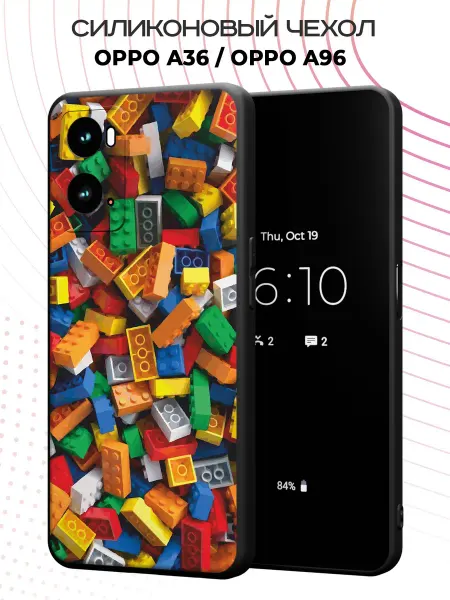 PBl store Чехол на OPPO A36 OPPO A96 с принтом Лего