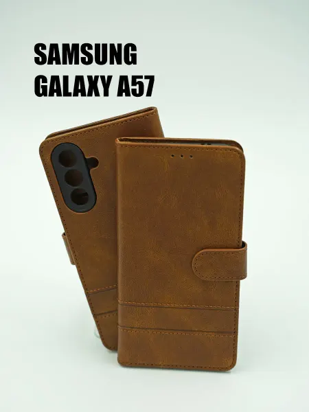 Not typical Чехол на Samsung A57 книжка коричневый