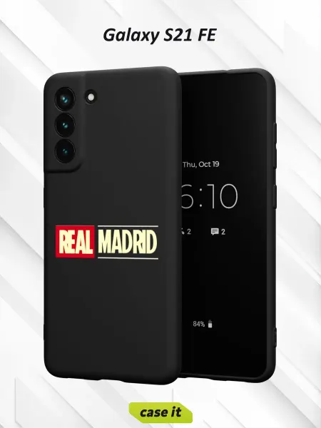 Case it Чехол на Samsung S21 FEс принтом Real Madrid FK