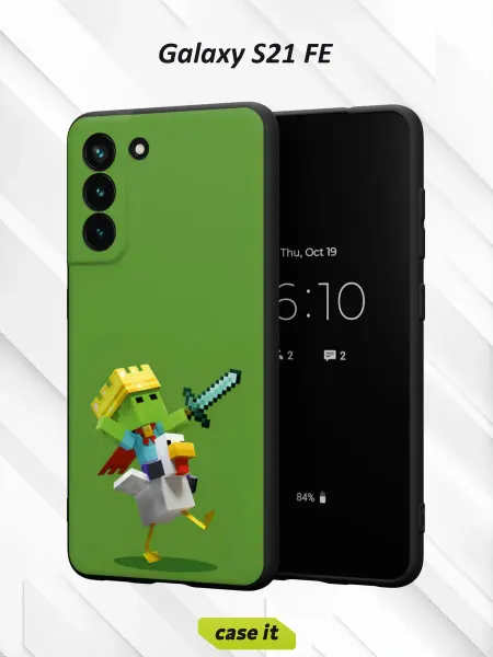 Case it Чехол на Samsung S21 FEс принтом Minecraft