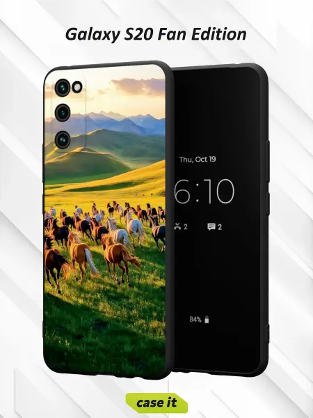 Case it Чехол на Samsung S20 FEс принтом Лошади