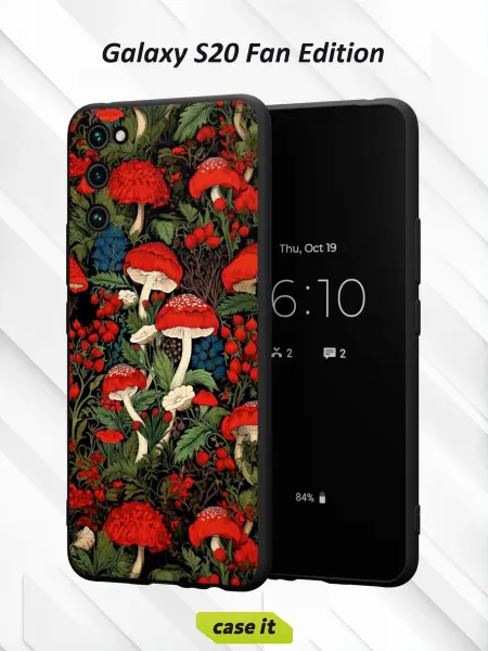 Case it Чехол на Samsung S20 FEс принтом Мухоморы