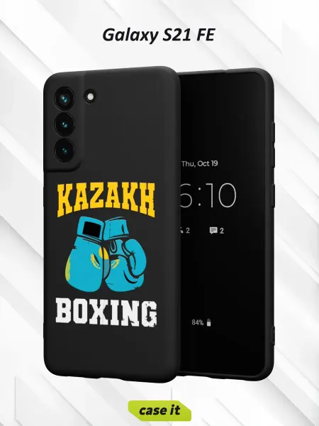 Case it Чехол на Samsung S21 FEс принтом Казахстан бокс