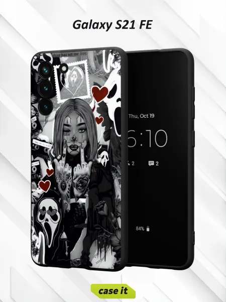 Case it Чехол на Samsung S21 FEс принтом Готическая девушка