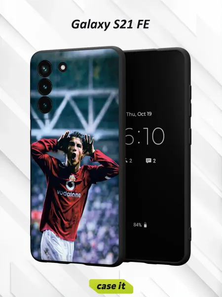 Case it Чехол на Samsung S21 FEс принтом Криштиану Роналду