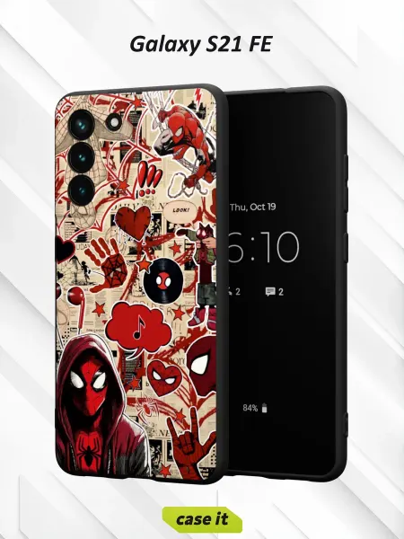 Case it Чехол на Samsung S21 FEс принтом Человек-Паук