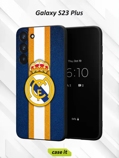 Case it Чехол на Samsung S23 Plus с принтом Реал Мадрид