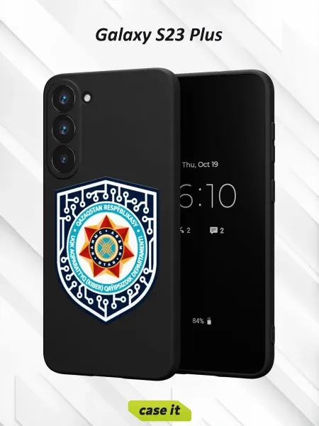 Case it Чехол на Samsung S23 Plusс принтом Логотип Казахстан