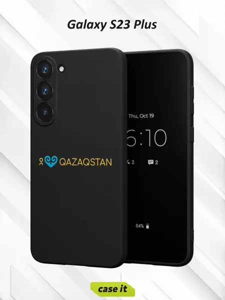 Case it Чехол на Samsung S23 Plusс принтом Я люблю Казахстан