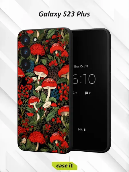 Case it Чехол на Samsung S23 Plusс принтом Мухоморы