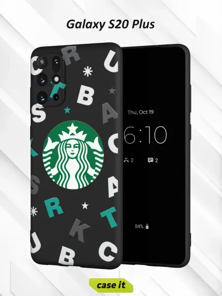 Case it Чехол на Samsung S20+с принтом Starbucks
