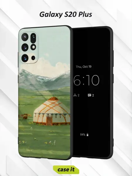 Case it Чехол на Samsung S20+с принтом Дом в горах
