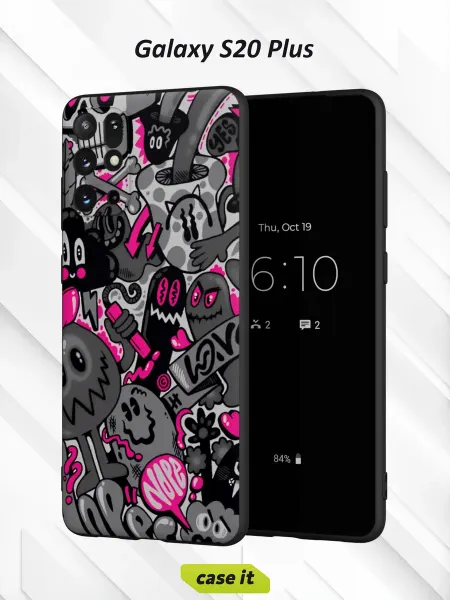 Case it Чехол на Samsung S20+с принтом Эмо смайлы